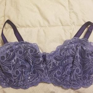 Adore Me Purple Lace Bra 38G